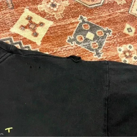 Vintage 90s Fox News Single Stitched Black Tee Shirt - Picture 8 of 8